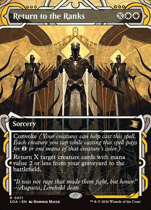 Return to the Ranks - Secrets of Strixhaven Mystical Archive - Showcase
