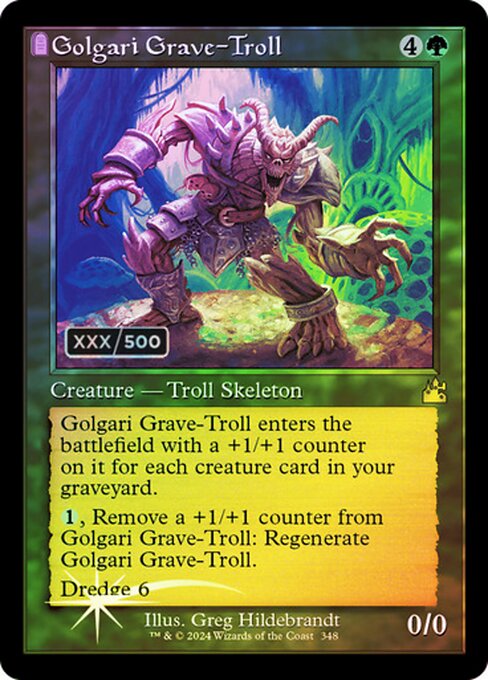 Golgari Grave-Troll - Ravnica Remastered - Double Rainbow, Retro