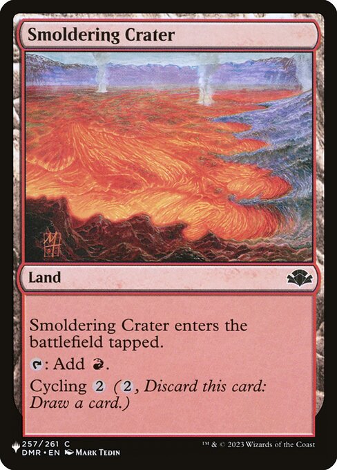Smoldering Crater - The List