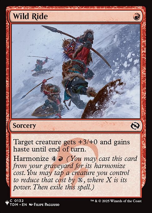 Wild Ride - The List