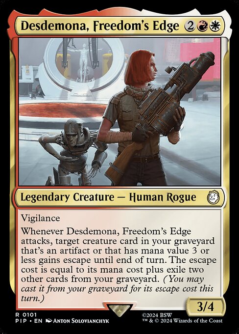 Desdemona, Freedom's Edge - Fallout