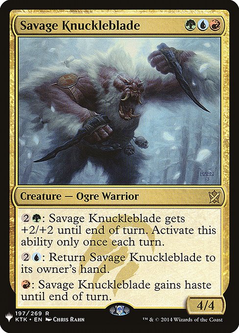 Savage Knuckleblade - The List