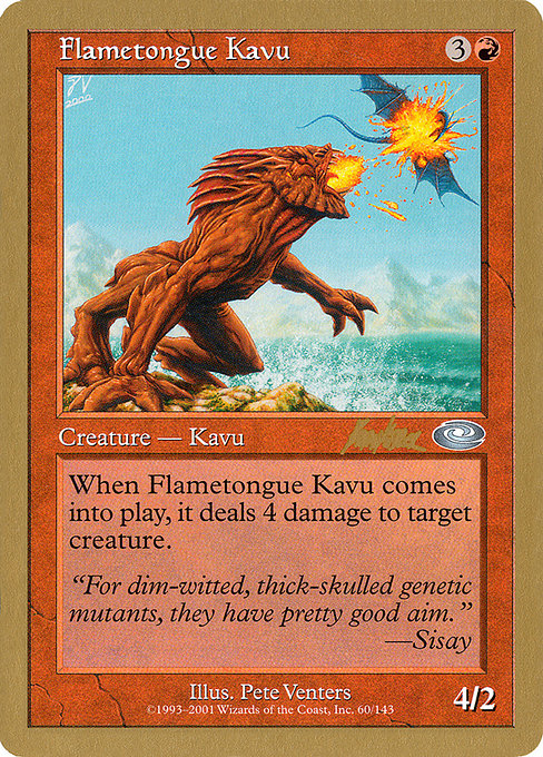 Flametongue Kavu - World Championship Decks 2002