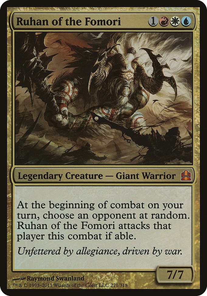 Ruhan of the Fomori - Commander 2011 Oversized