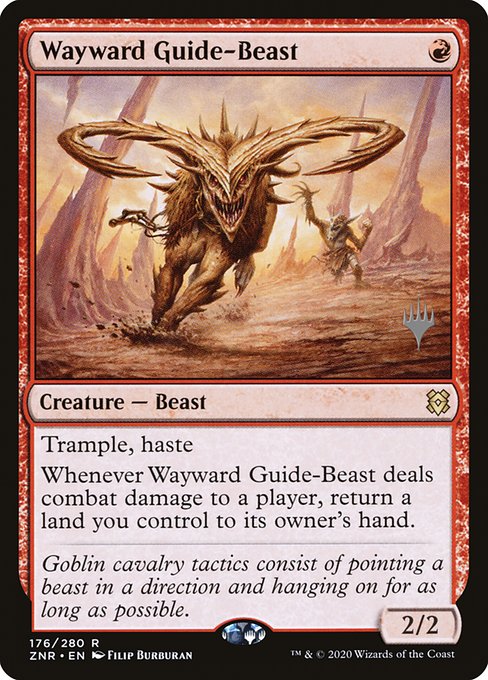 Wayward Guide-Beast - Zendikar Rising Promos