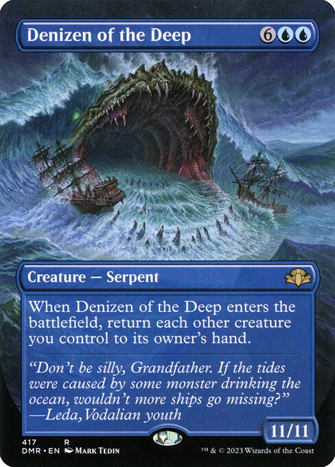 Denizen of the Deep - Dominaria Remastered - Borderless