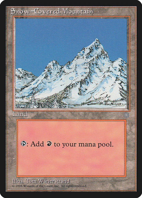 foil （1476)冠雪の山/Snow-Covered Mountain 5枚 Snow-Covered Mountain - Secret Lair Drop