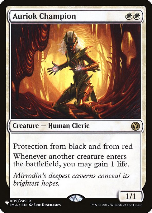 Auriok Champion - The List