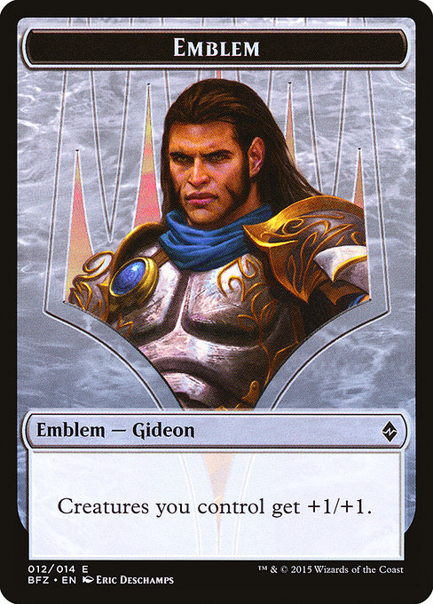 Gideon, Ally of Zendikar Emblem - Battle for Zendikar Tokens