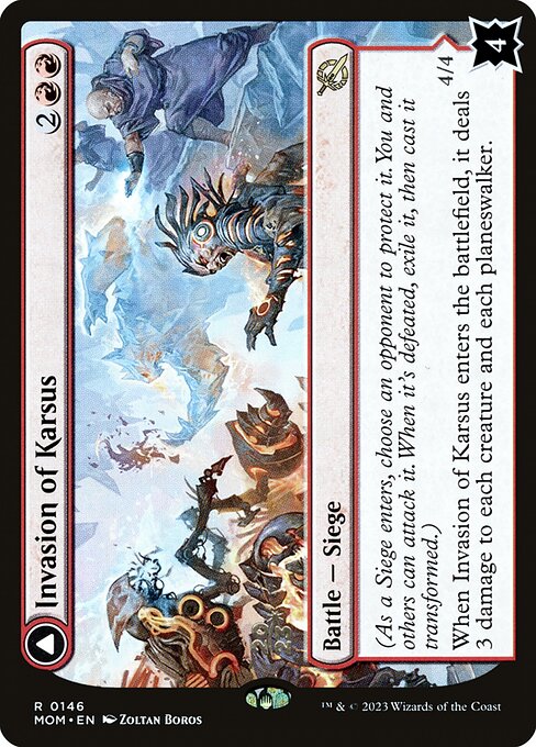 Invasion of Karsus // Refraction Elemental - March of the Machine Promos