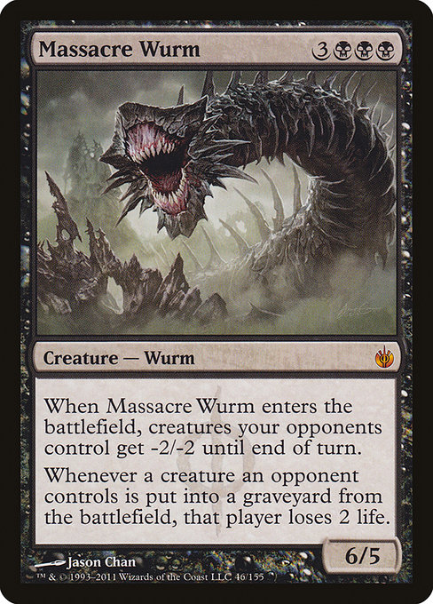 Massacre Wurm - Mirrodin Besieged