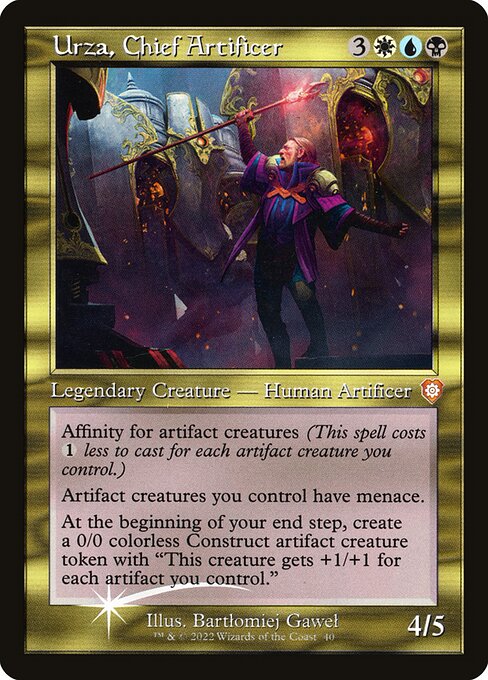 Urza, Chief Artificer - The Brothers' War Commander - Etched Foil