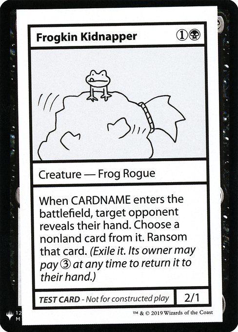 Frogkin Kidnapper - Mystery Booster Playtest Cards 2019