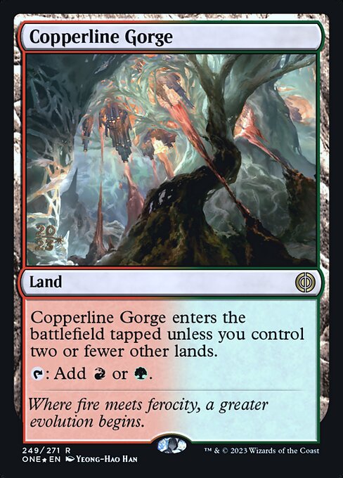 Copperline Gorge - Phyrexia: All Will Be One Promos - Promo Foil