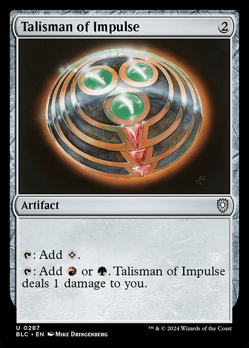 Talisman of Impulse - Bloomburrow Commander