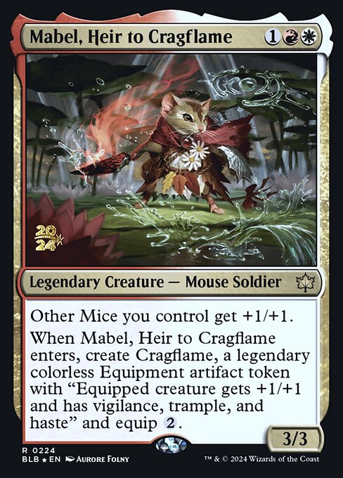 Mabel, Heir to Cragflame - Bloomburrow Promos - Promo Foil