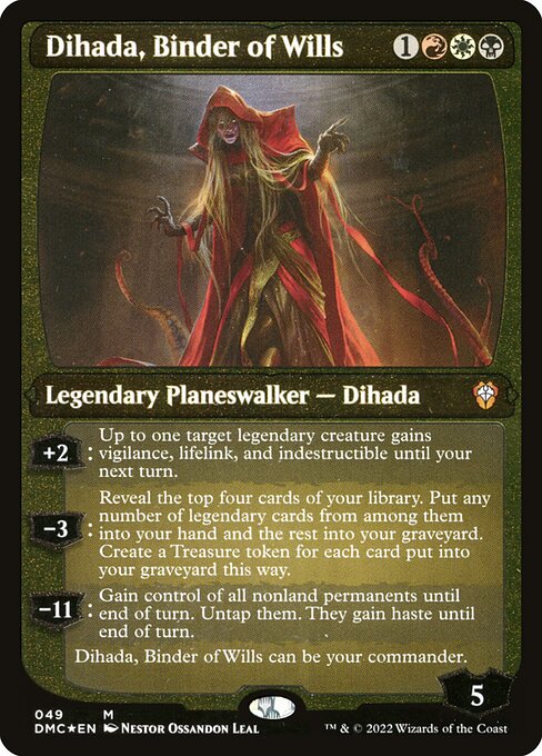 Dihada, Binder of Wills - Dominaria United Commander - Etched Foil