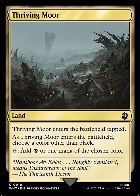 Thriving Moor - Doctor Who - Surge Foil