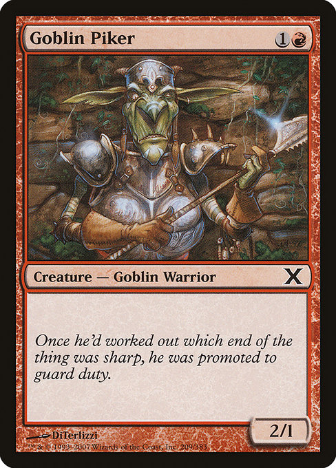 Goblin Piker - Tenth Edition