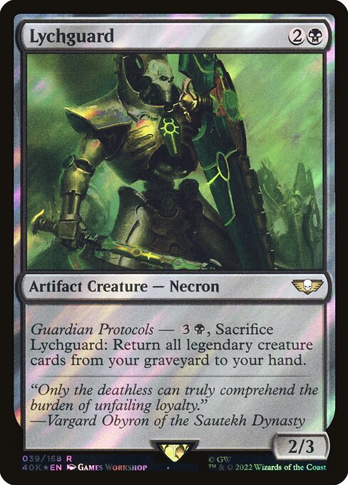 Lychguard - Warhammer 40,000 Commander - Surge Foil