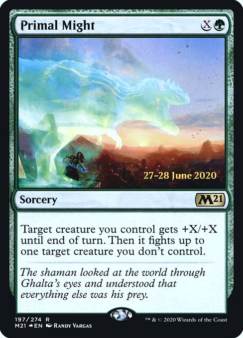 Primal Might - Core Set 2021 Promos - Promo Foil