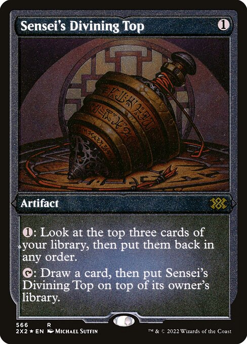 Sensei's Divining Top - Double Masters 2022 - Etched Foil