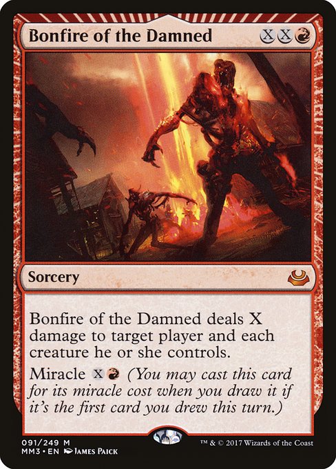 Bonfire of the Damned - Modern Masters 2017