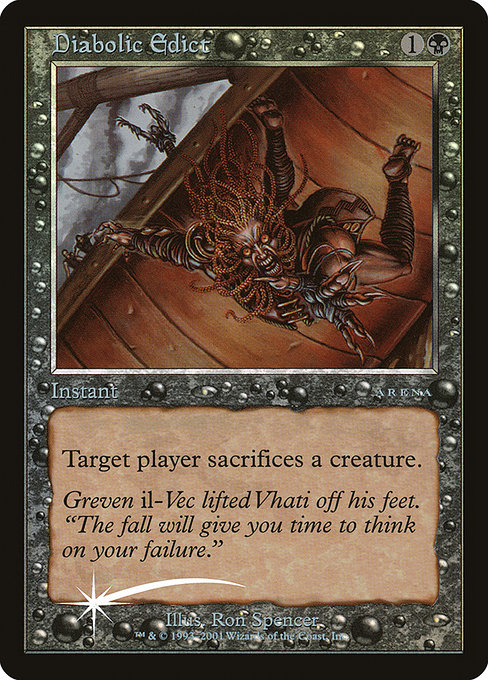 Diabolic Edict - Arena League 2001 - Promo Foil