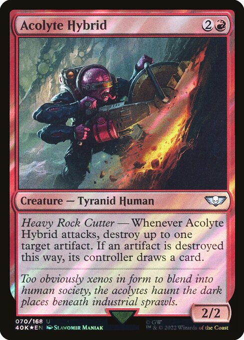 Acolyte Hybrid - Warhammer 40,000 Commander - Surge Foil