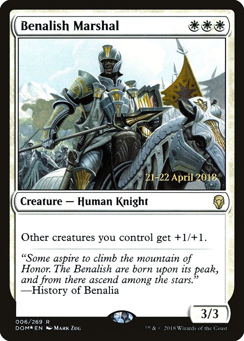 Benalish Marshal - Dominaria Promos - Promo Foil