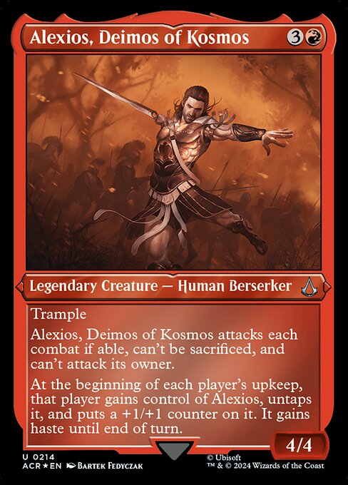 Alexios, Deimos of Kosmos - Assassin's Creed - Etched Foil