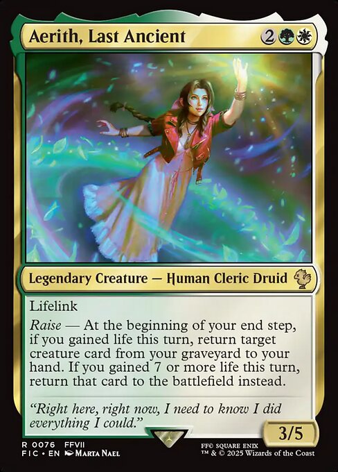 Aerith, Last Ancient - Final Fantasy Commander - Surge Foil