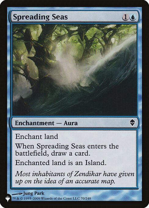 Spreading Seas - The List