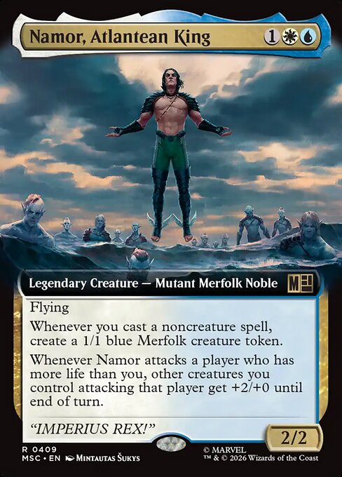 Namor, Atlantean King - Marvel Super Heroes Commander - Extended Art