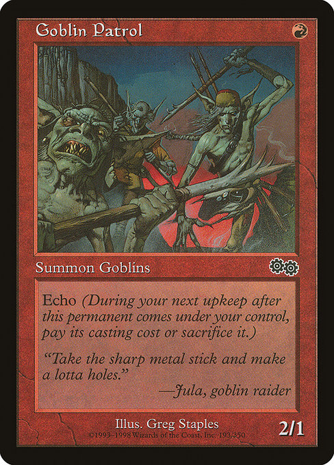 Goblin Patrol - Urza's Saga