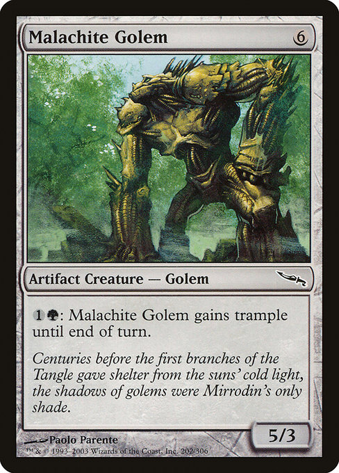 Malachite Golem - Mirrodin