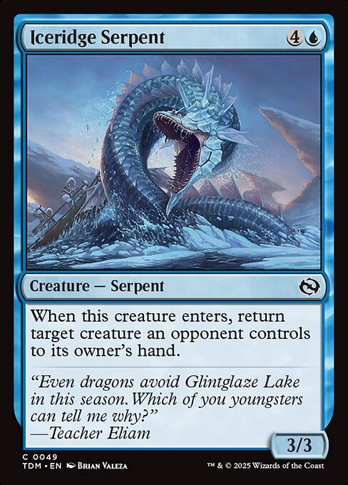 Iceridge Serpent - Tarkir: Dragonstorm