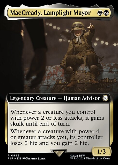 MacCready, Lamplight Mayor - Fallout - Surge Foil, Extended Art