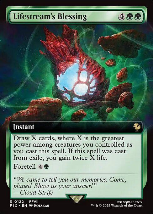 Lifestream's Blessing - Final Fantasy Commander - Extended Art