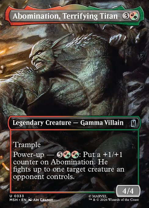 Abomination, Terrifying Titan - Marvel Super Heroes - Borderless
