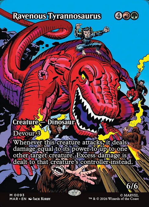 Ravenous Tyrannosaurus - Marvel Universe - Borderless
