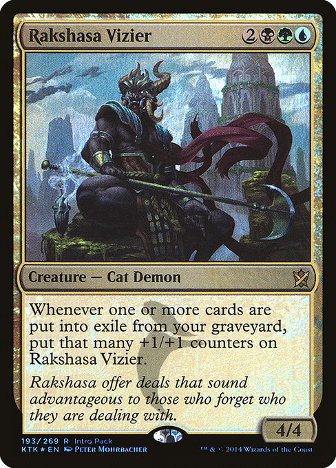 Rakshasa Vizier - Khans of Tarkir Promos - Promo Foil