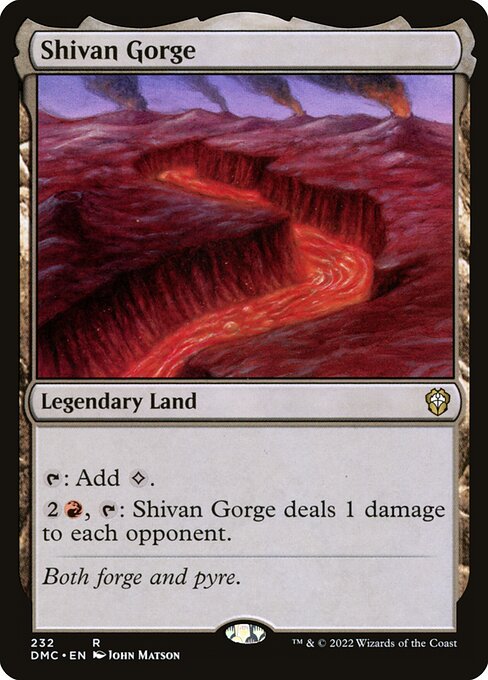 Shivan Gorge - Dominaria United Commander