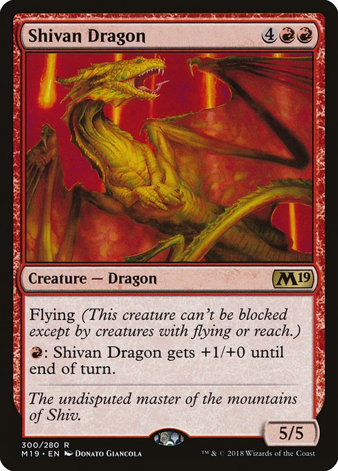 Shivan Dragon - Core Set 2019