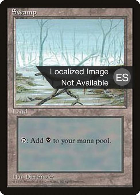 Pantano (Swamp) - Fourth Edition Foreign Black Border