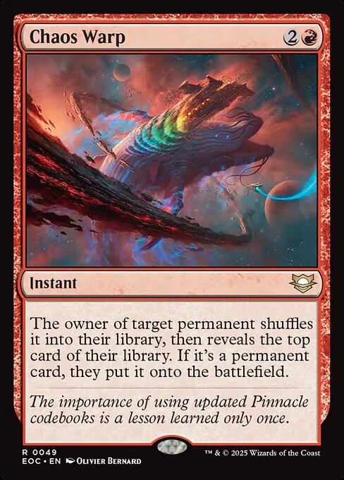 Chaos Warp - Edge of Eternities Commander