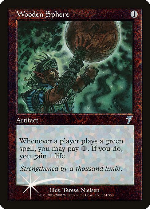 Wooden Sphere - Seventh Edition - Promo Foil