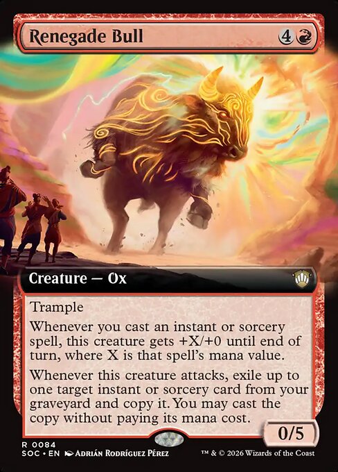 Renegade Bull - Secrets of Strixhaven Commander - Extended Art