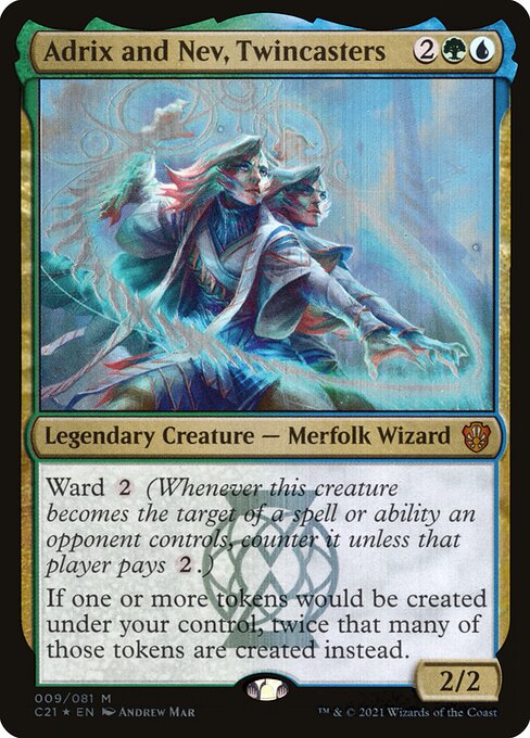 Adrix and Nev, Twincasters - Commander 2021 - Promo Foil