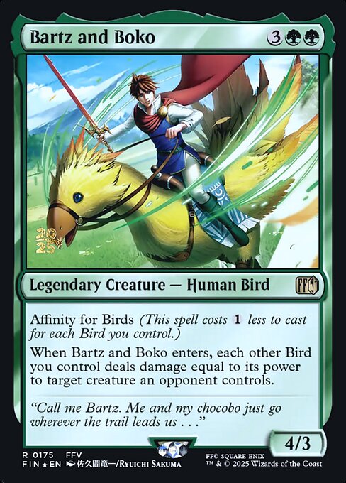 Bartz and Boko - Final Fantasy Promos